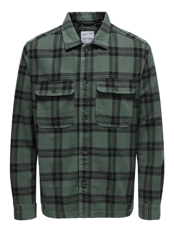 

Рубашка Only&Sons Hemd 'Oliver', зеленый