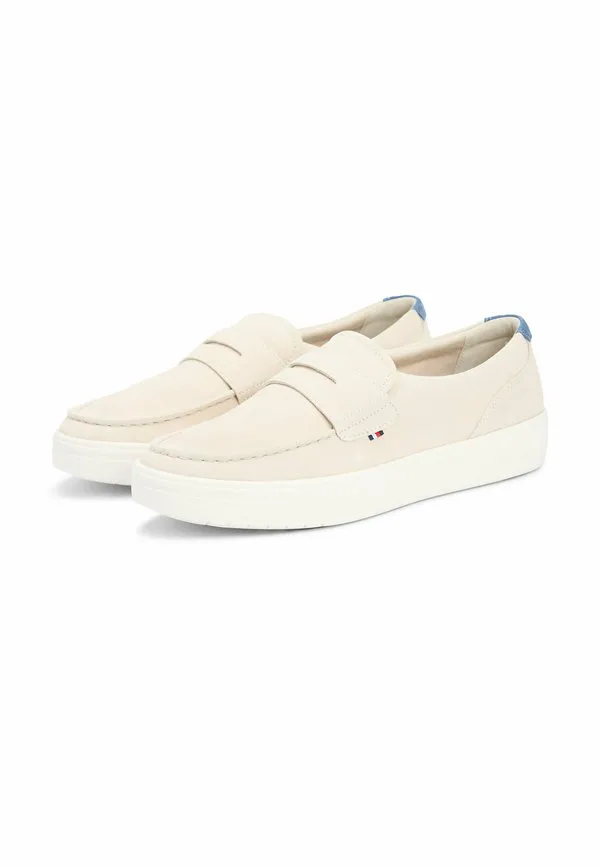 Легкие замшевые гибридные лоферы без шнурков Tommy Hilfiger, Classic Beige — фото 2