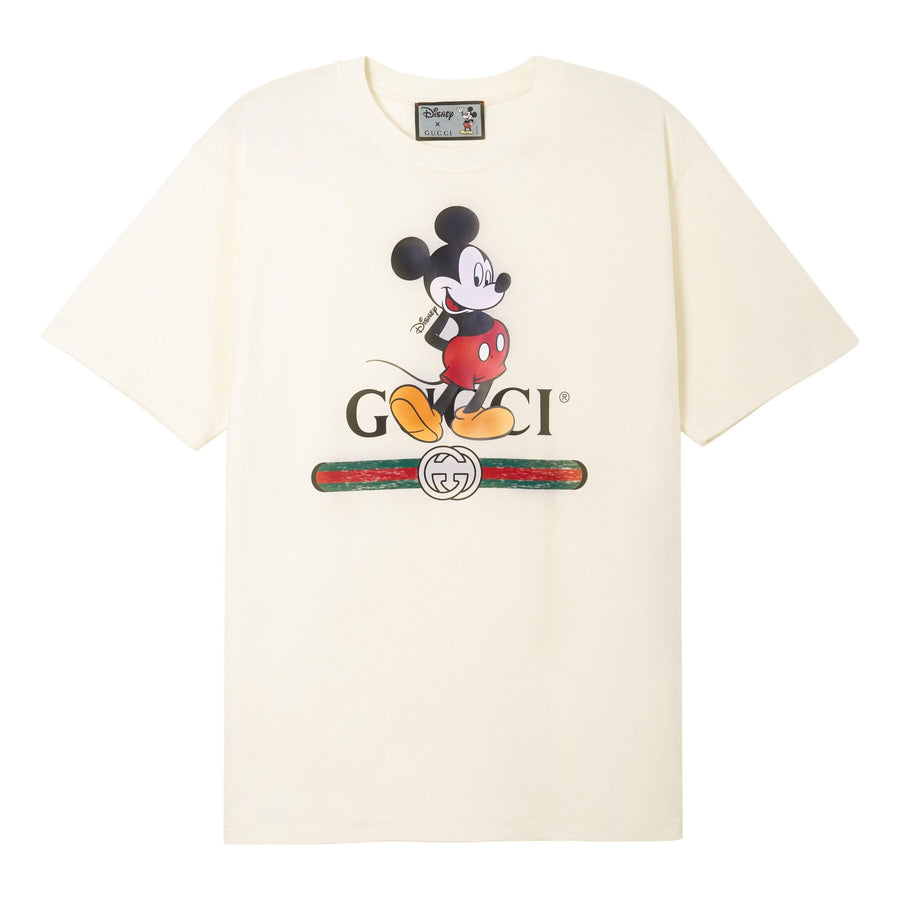

Футболка Gucci x Disney Jointly Signed Retro Printing GS White, кремовый
