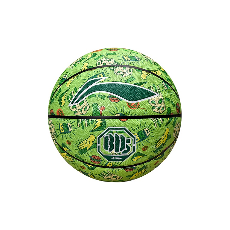 

LINING Баскетбольный мяч PU зеленый размер 7 тренировочный унисекс