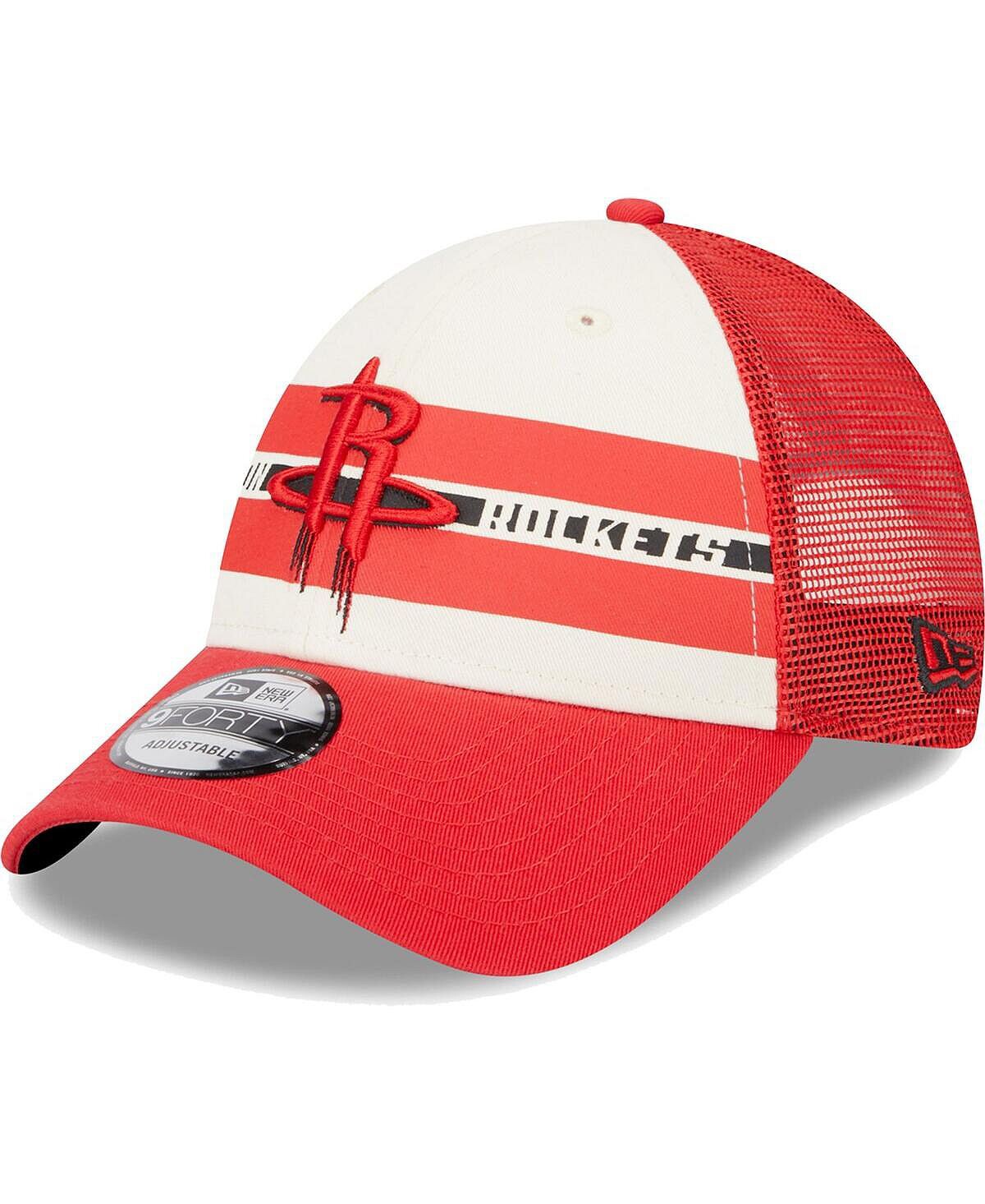 

Мужская кепка Houston Rockets Red Stripes 9FORTY Trucker Snapback New Era
