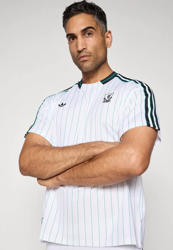 Легендарная футболка футбольного клуба «ливерпуль» Adidas Originals, White/Sea Green — фото 4