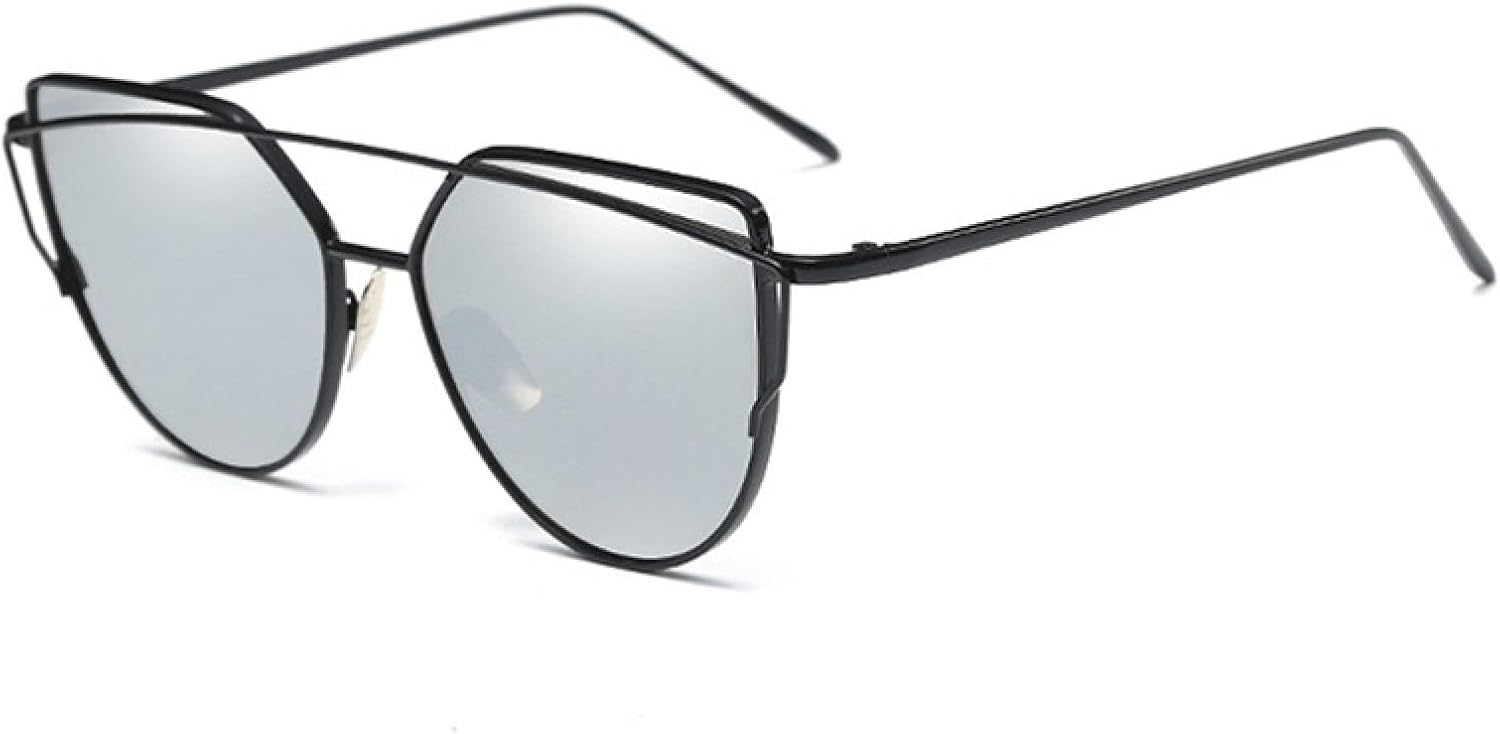 

Солнцезащитные очки с защитой UV400 | Линзы «кошачий глаз» цвета розового золота | для женщин и мужчин, для занятий спортом на открытом воздухе и вождения DSVIGF, C13 Black Silver