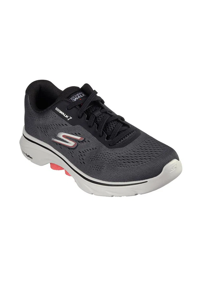 Кроссовки мужские, GO WALK 7, Skechers, красный/серый — фото 3