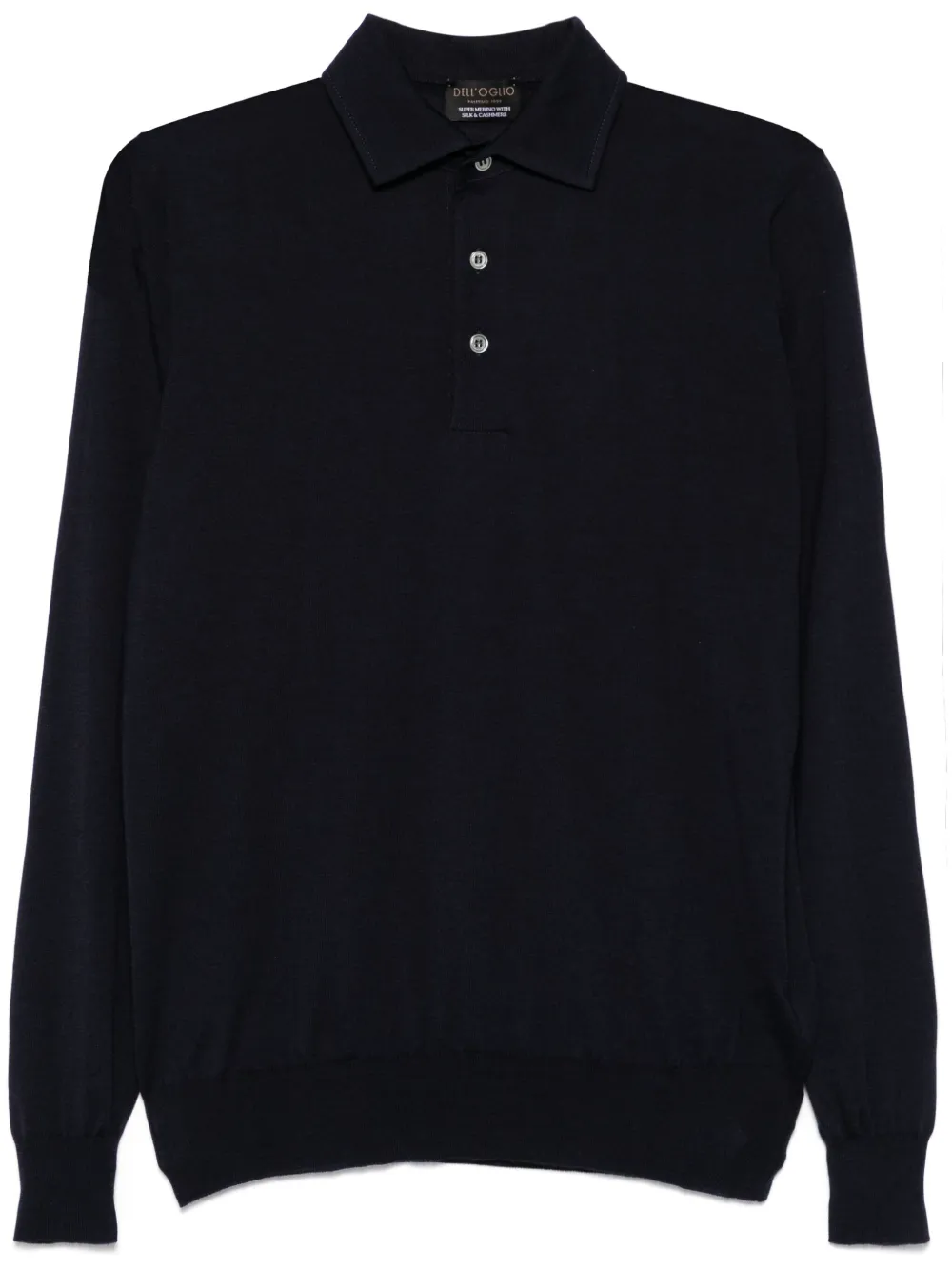

Рубашка поло тонкой вязки Dell'Oglio, синий
