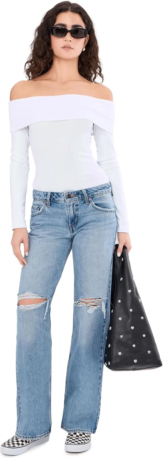 Levi's женские низкие свободные джинсы, Shakey Ground — фото 2