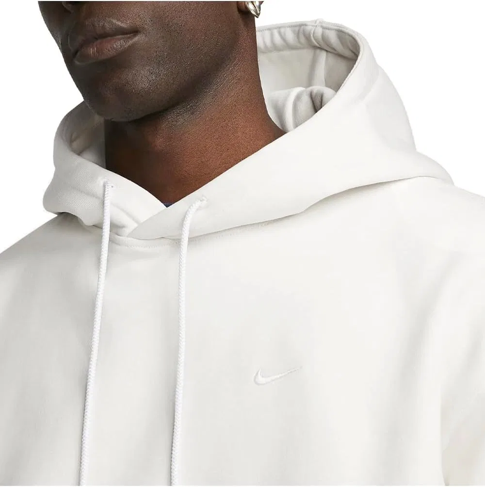 Мужская флисовая толстовка с капюшоном Nike Sportswear Solo Swoosh, Phantom/White — фото 3