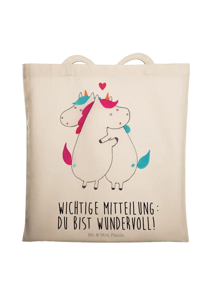 

Сумка для переноски Mr & Mrs Panda Einhorn Mitteilung, кремовый