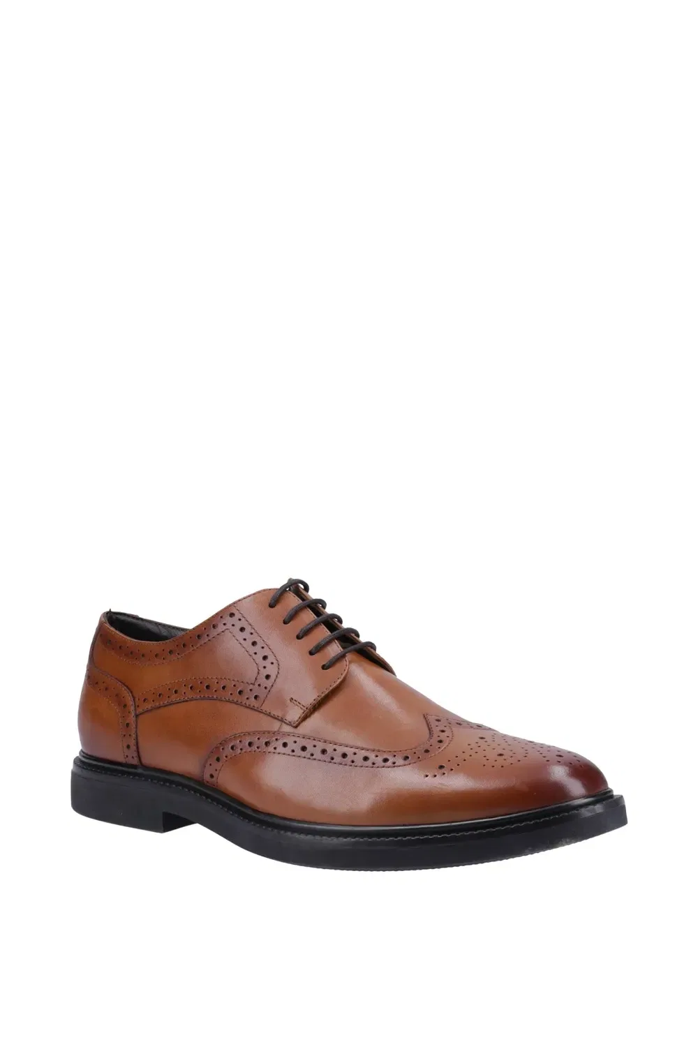 Броги мужские кожаные Hush Puppies, бежевый