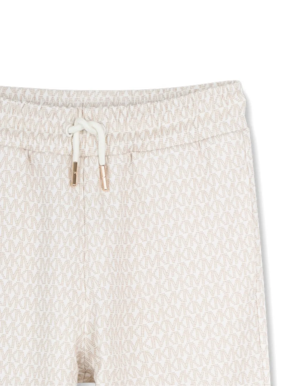 Спортивные брюки с узором и шнурком Michael Kors Kids, нейтральный — фото 3