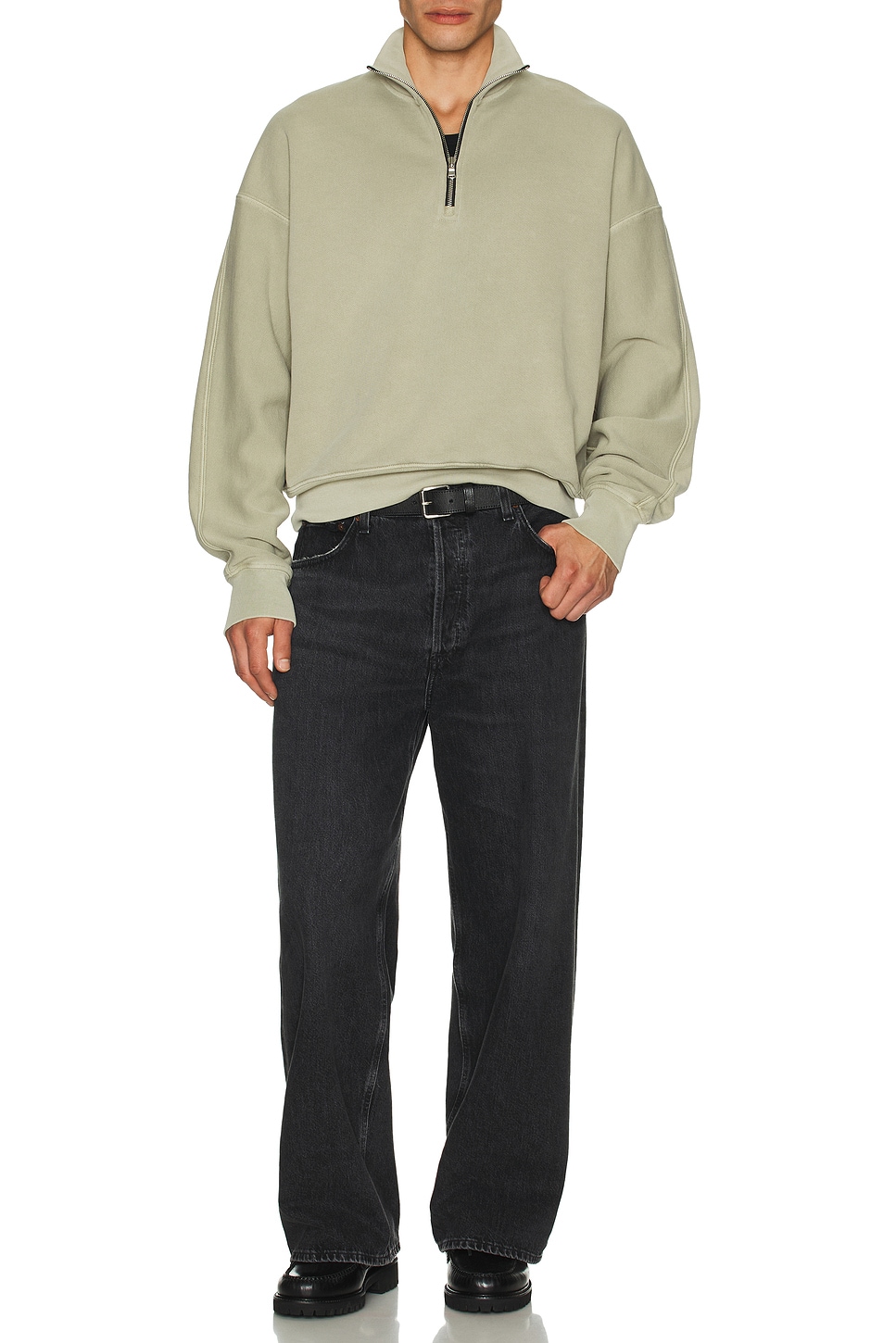 

Свитер Idris Quarter Zip Agolde, Wicker