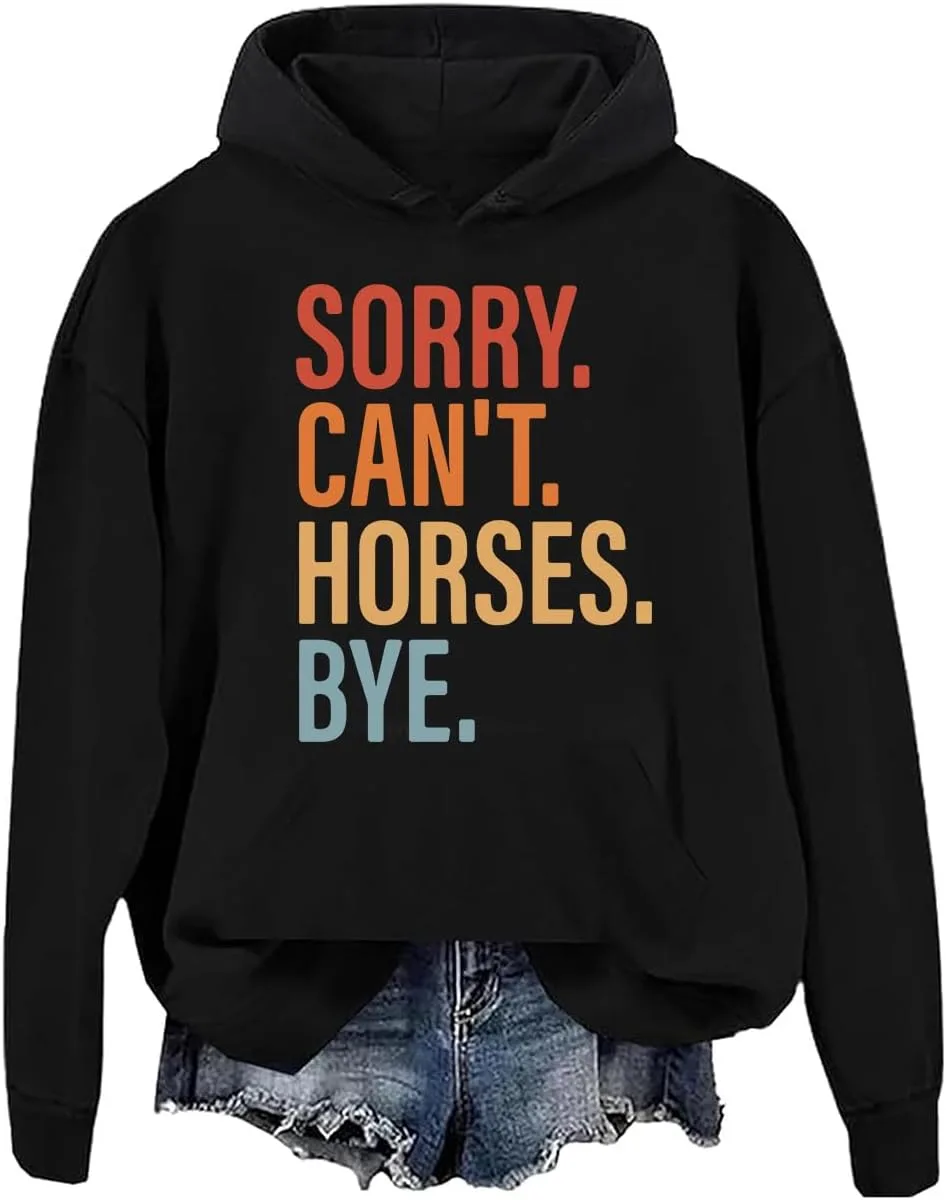 

Толстовка Sorry Can't Horses Bye Cynvor