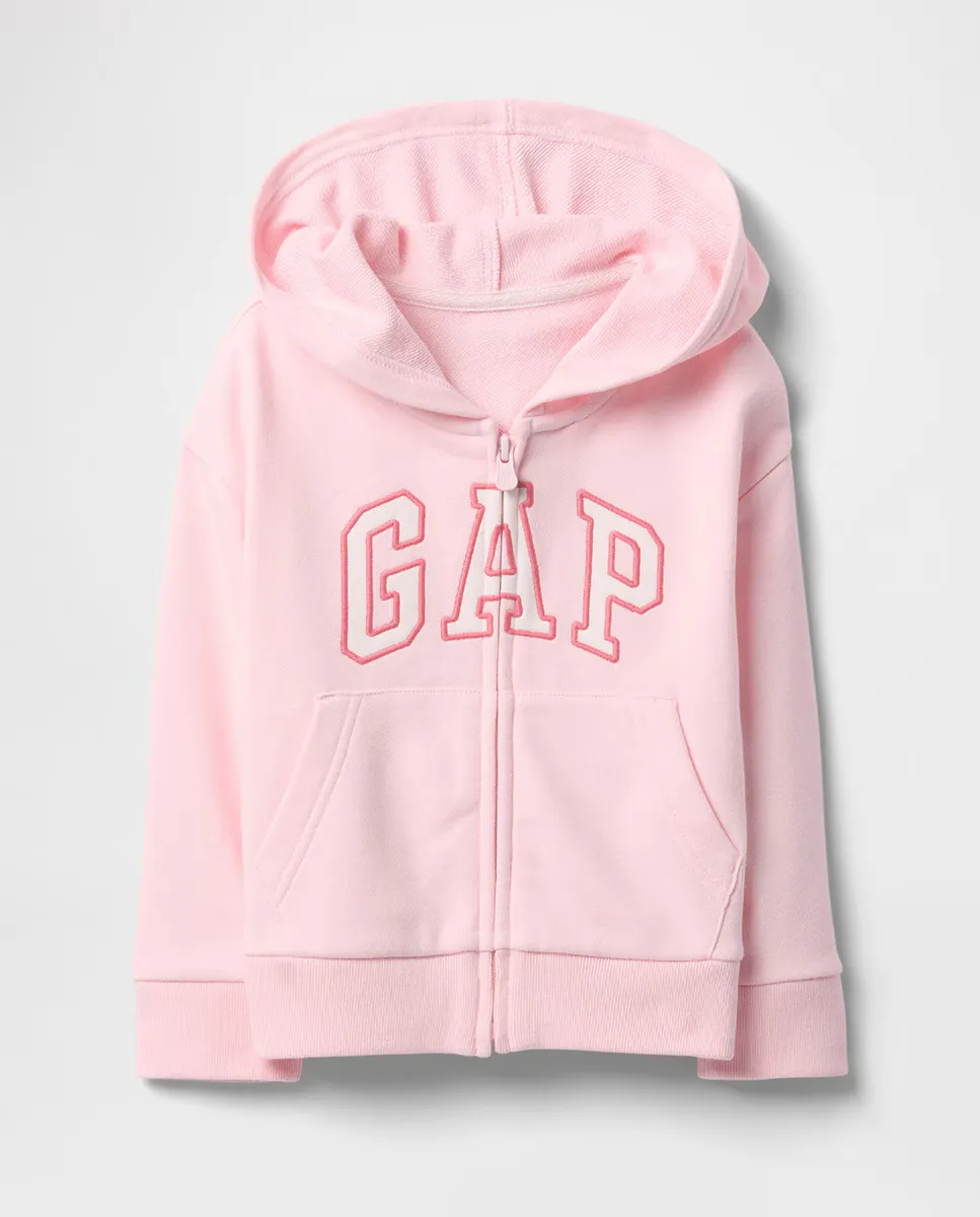 

Толстовка с капюшоном на молнии для девочек Gap, цвет Rosa