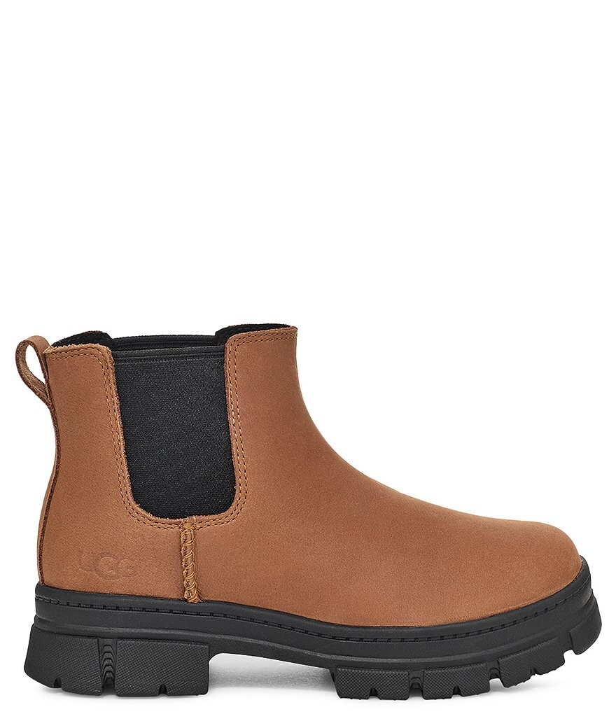 

Водонепроницаемые кожаные ботинки челси для девочек Ashton UGG (молодежная), бежевый