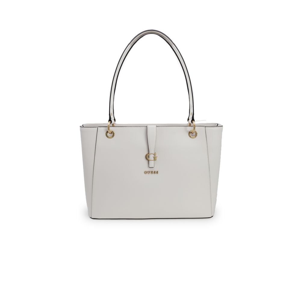 

Кремовая полиэтиленовая сумочка GUESS