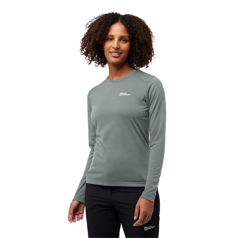 

Футболка Jack Wolfskin Vonnan long sleeve, зеленый