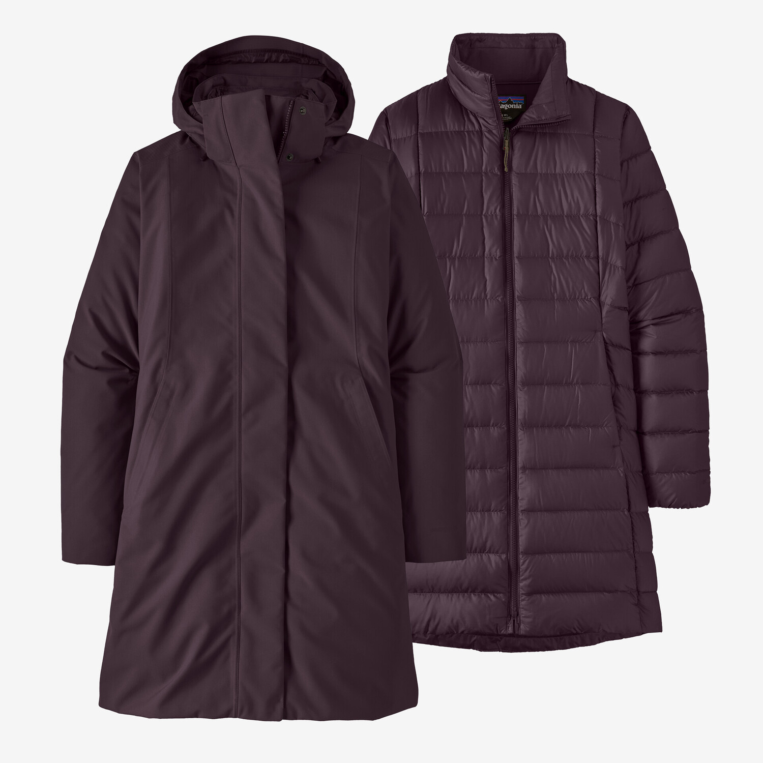 

Женская парка Tres 3-в-1 Patagonia, цвет Obsidian Plum