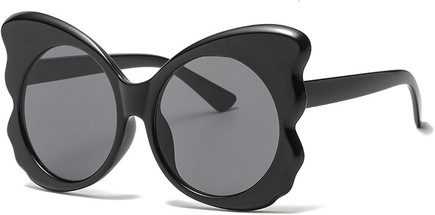 

Солнцезащитные очки COTIA Fashion Butterfly для женщин, винтажные, в большой оправе, персонализированные солнцезащитные очки для женщин, защита от ультрафиолета UV400, для мужчин, Black