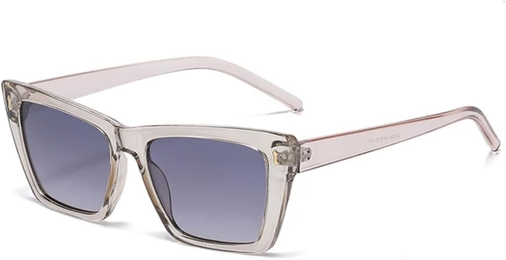 

Роскошные ретро-солнцезащитные очки «кошачий глаз» для женщин с фиолетовым леопардовым принтом и градиентными линзами, модные солнцезащитные очки для мужчин с защитой от УФ-излучения UV400 TKKTLLT, Gradient Gray