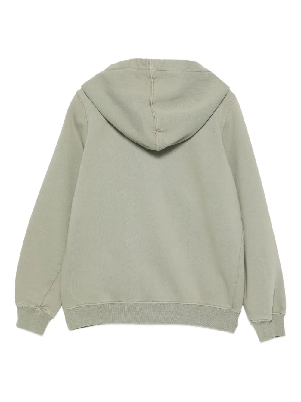 Худи Hollywood Jason's на молнии Rick Owens Kids, зеленый — фото 2