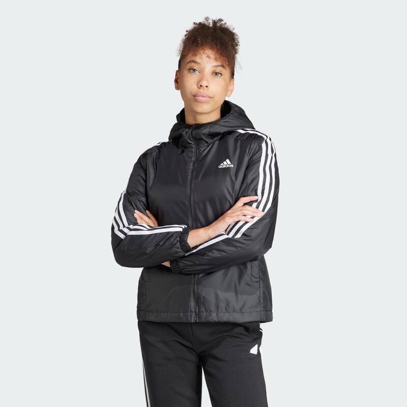

Утепленная куртка с капюшоном и 3 полосками Essentials ADIDAS, цвет schwarz