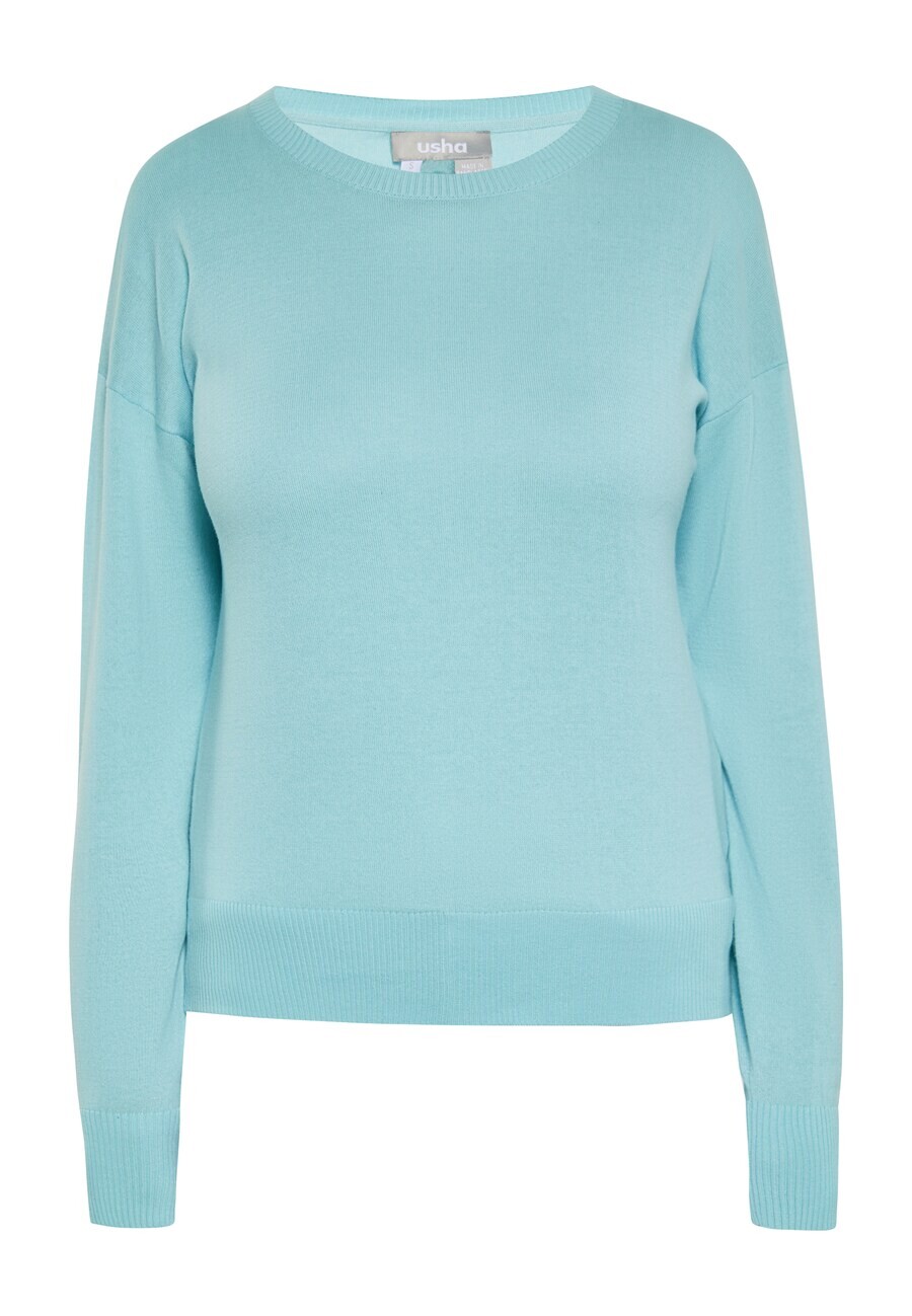 

Базовый свитер Usha Sweater, бирюзовый