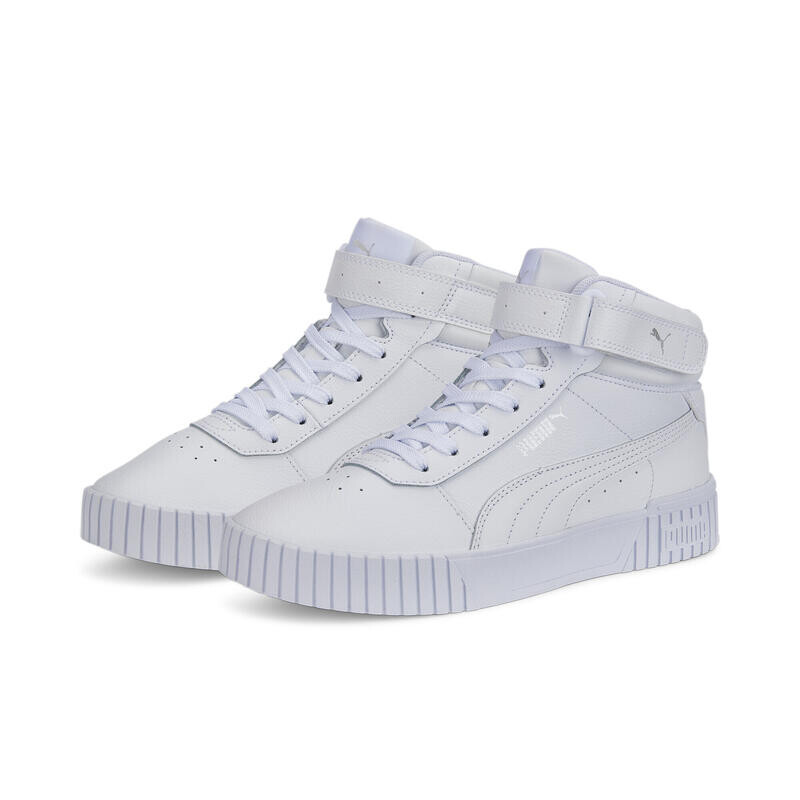 Кроссовки Carina 2.0 Mid Женские PUMA Белый Серебристый Серый