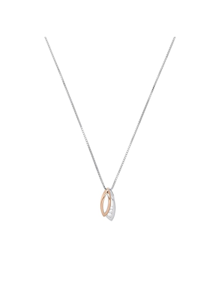 

Amor Колье с подвеской, серебро 925 пробы, родированное и покрытое розовым золотом в двухцветном исполнении