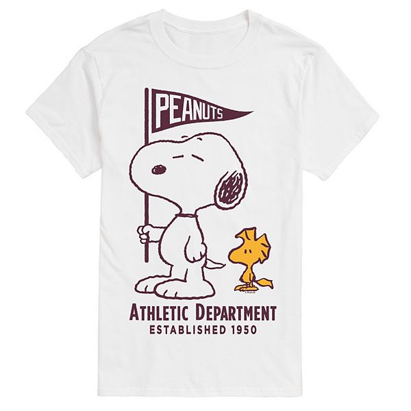 

Футболка с принтом Big & Tall Peanuts Snoopy & Woodstock Athletic Department Licensed Character