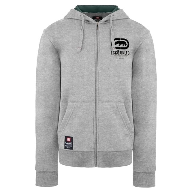 

Серая спортивная куртка с карнизом человечки Ecko Unltd., серый
