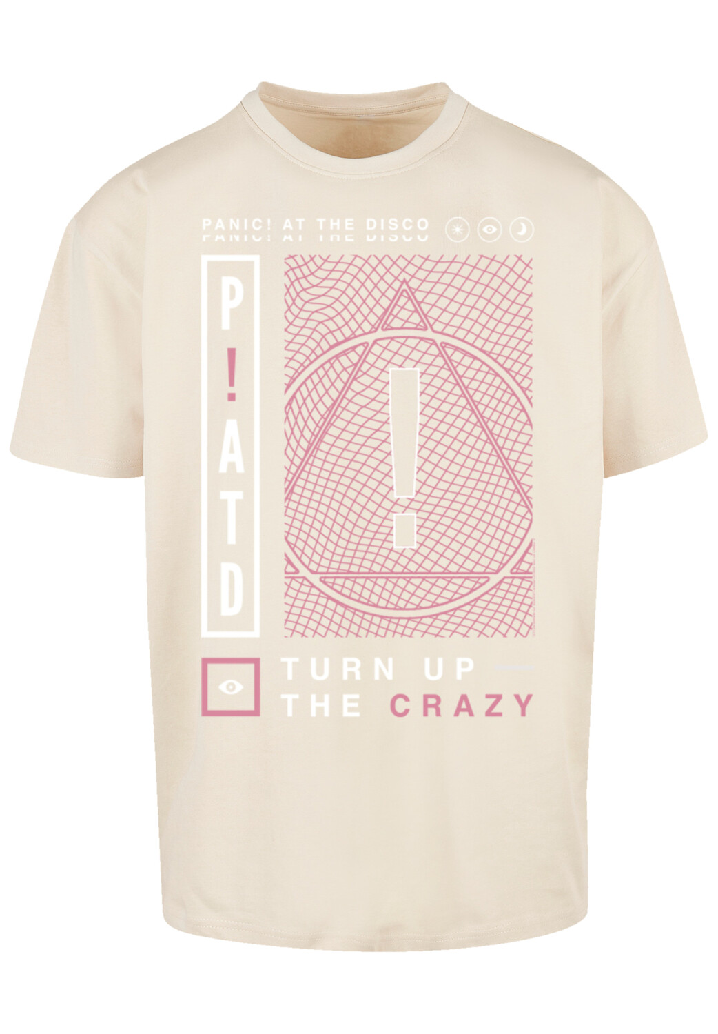

Футболка F4NT4STIC Panic At The Disco Turn Up The Crazy, песочный