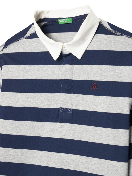 Поло regular fit 33CKC301X United Colors Of Benetton, мультиколор — фото 3