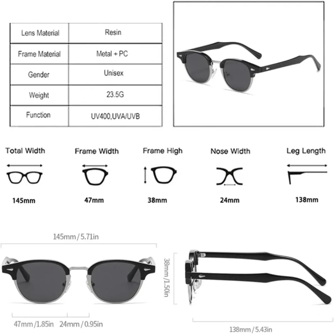 

Ретро классические полуметаллические овальные женские солнцезащитные очки, модные панк-очки для мужчин с заклепками, защита от УФ-излучения UV400 VFDHN, Leopard Tea