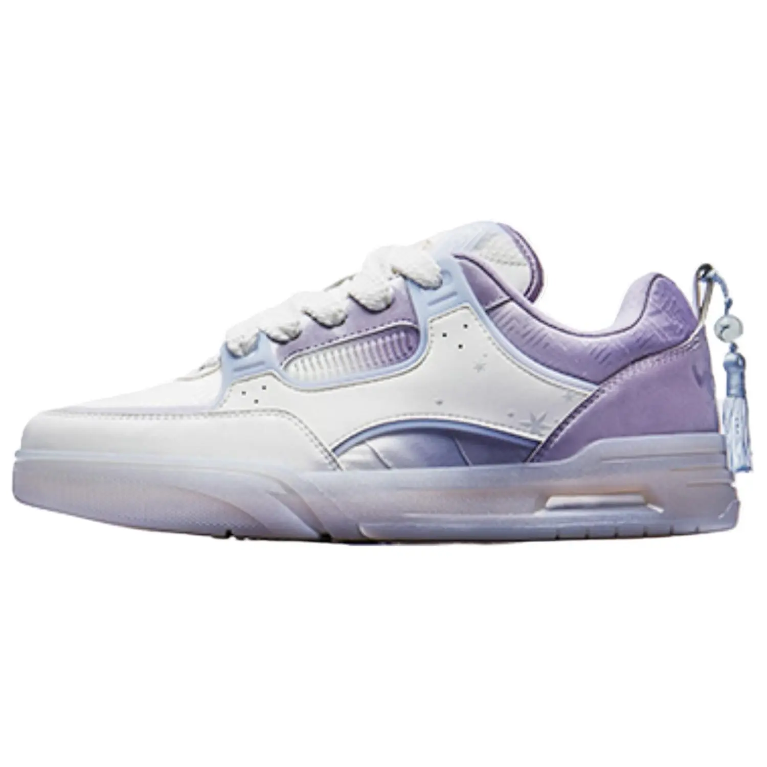 Кроссовки Genshin X ANTA AOJIE Skateboarding Shoes Men Low-top Paper Elizabeth / Poplar Fluff Purple, фиолетовый — фото 2
