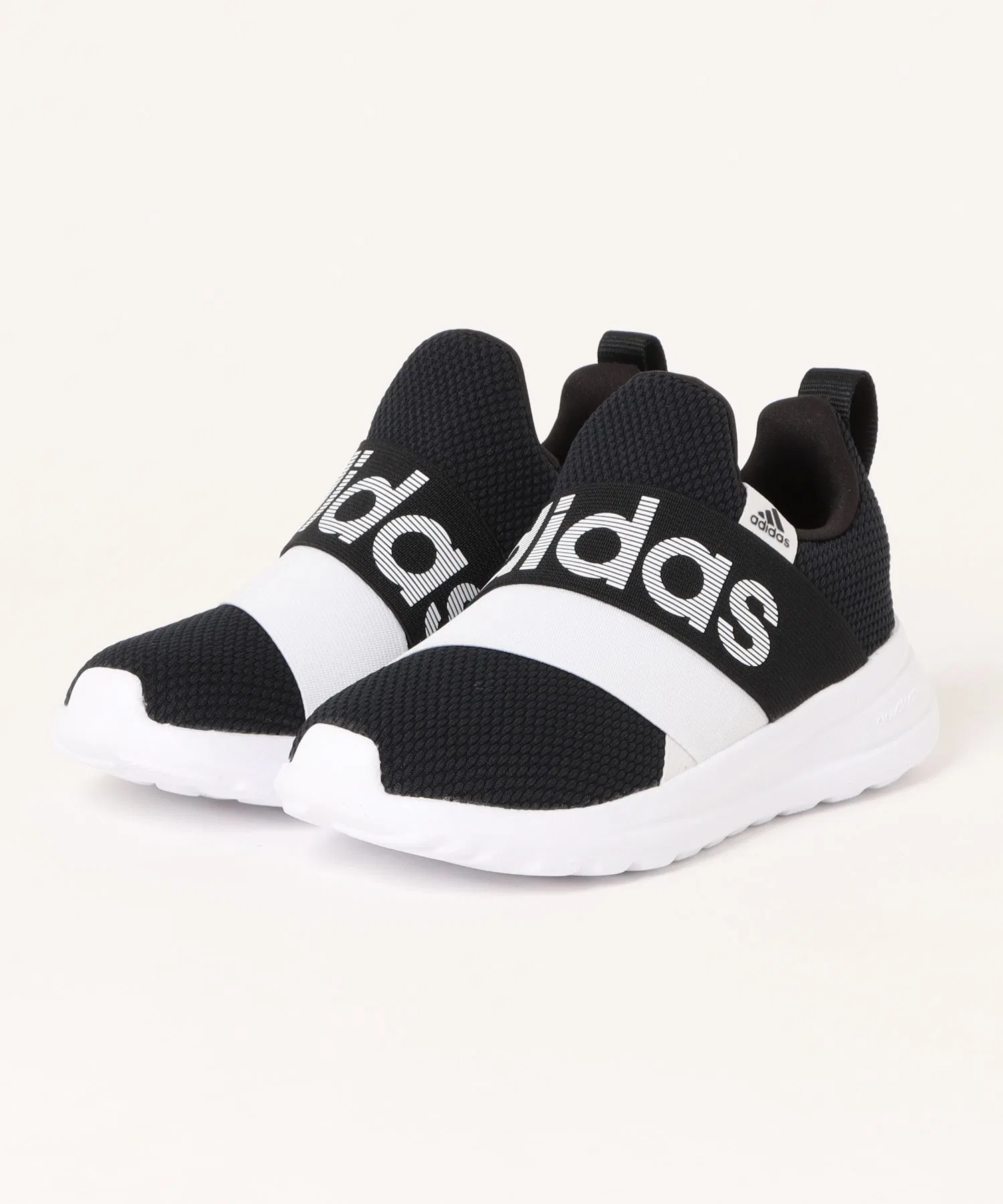 Детские кроссовки Adidas LITERACER ADAPT 6.0 K чёрно-белые