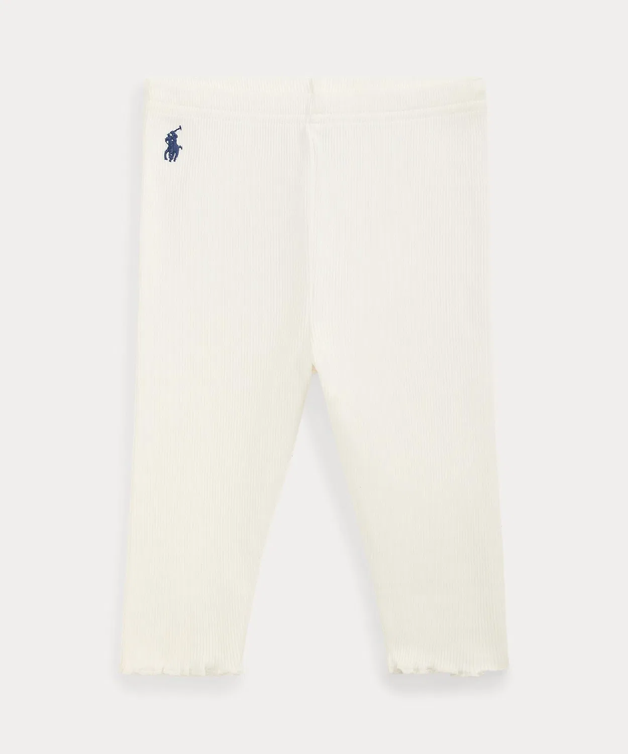 Леггинсы с рифленым трикотажем, бренд Ralph Lauren, белый
