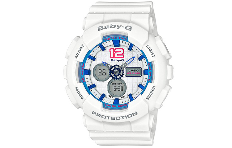 

CASIO Часы Women's BABY-G White Watch BA-120-7B2021, White Dial