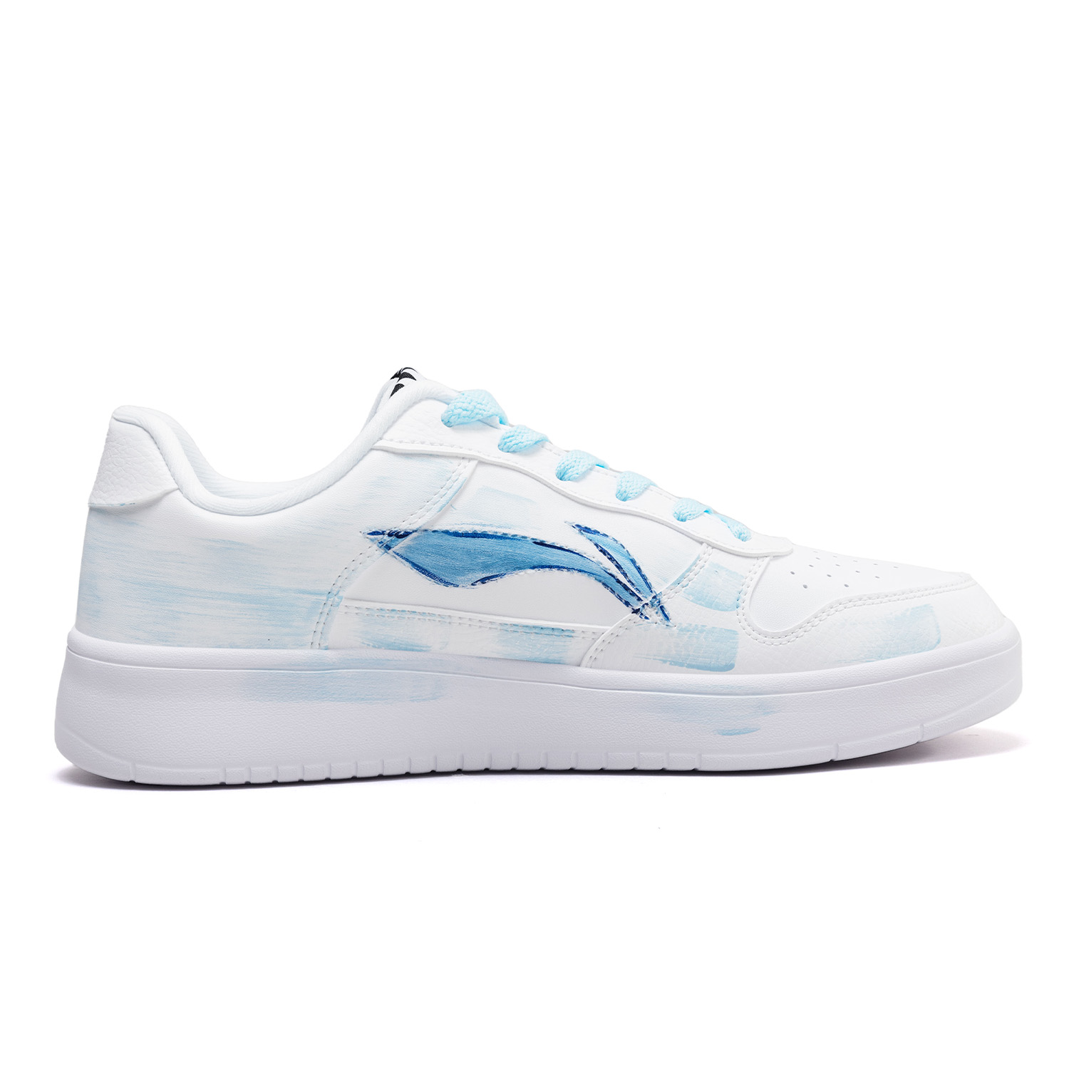 Li-Ning Floating Boat Fresh White Balance легкие низкие скейтборд кроссовки мужские Blue — фото 3