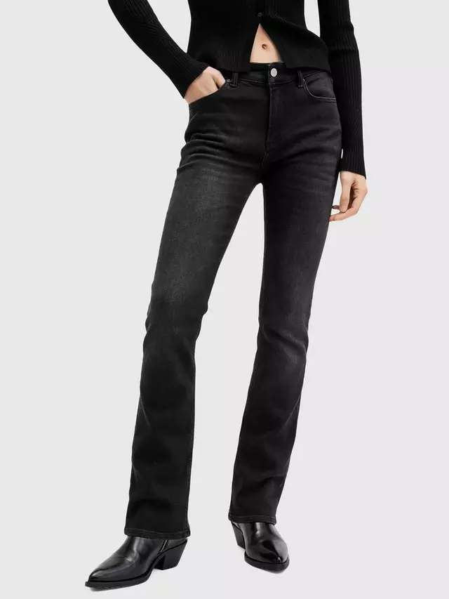 

Джинсы AllSaints Haldan Slim Bootcut, черный