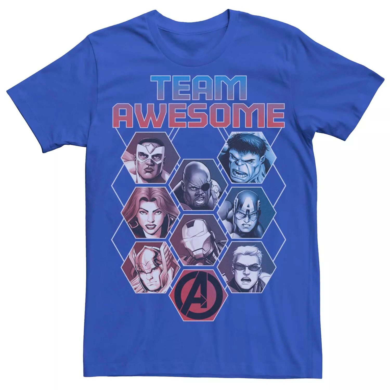 

Мужская футболка Marvel Avengers Team Awesome Heroes Licensed Character