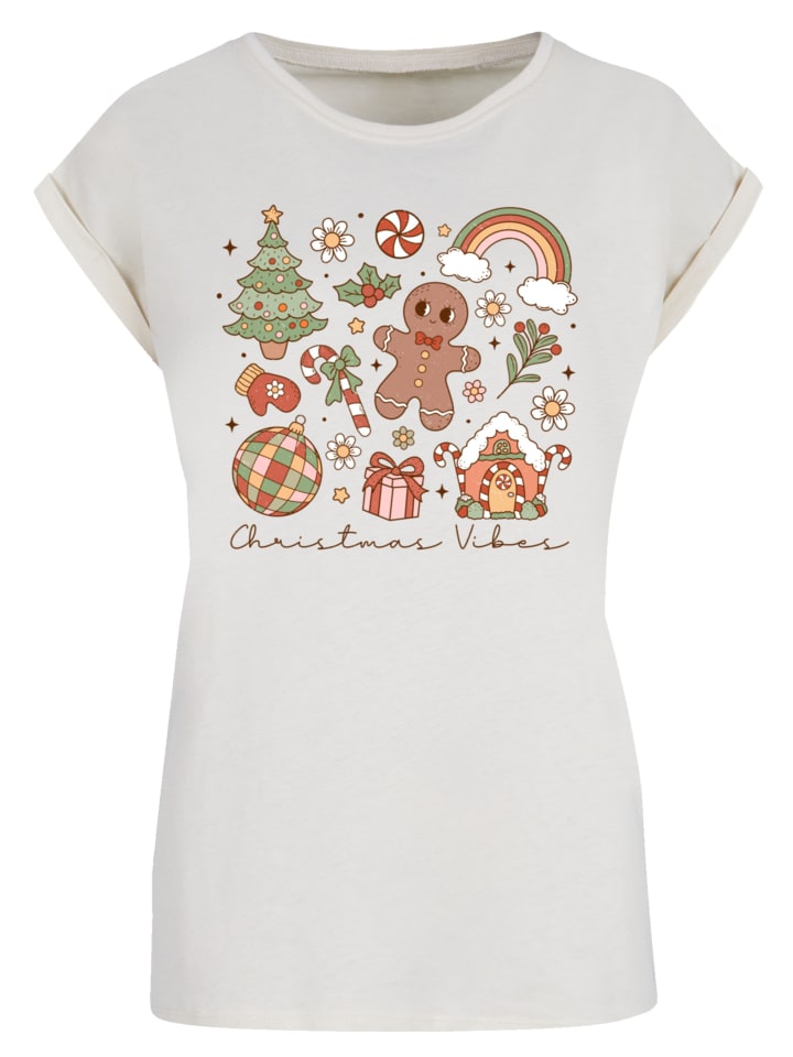 

Футболка Christmas Vibes, уютная, милая, зимняя, в цвете Whitesand F4NT4STIC, Белый, Футболка Christmas Vibes, уютная, милая, зимняя, в цвете Whitesand F4NT4STIC