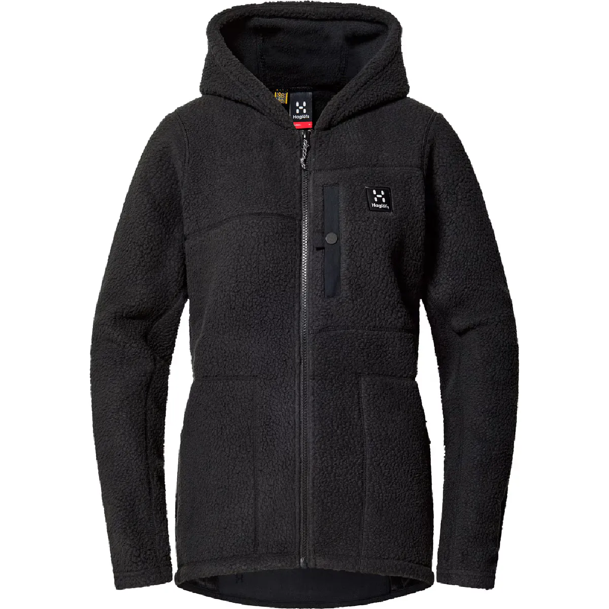 

Malung Pile Hood Женский флис Haglöfs, чёрный