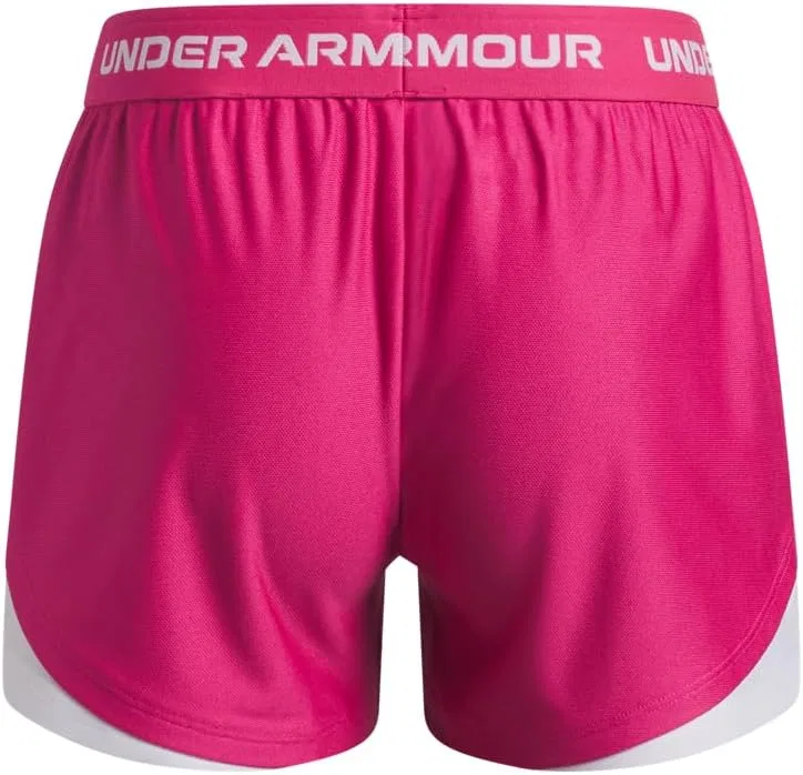 Шорты Under Armour Girls Tech Play Up, (622) Virtual Pink/White/White — фото 3