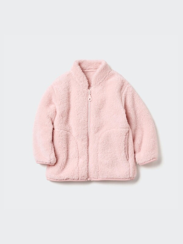 

Куртка флисовая с принтом Uniqlo, розовый