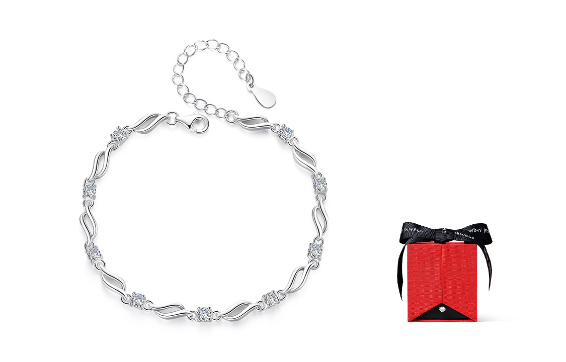 

WINY Серебряный браслет 999 пробы для женщин Silver