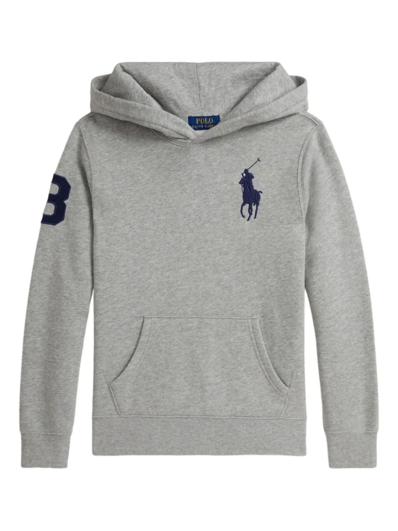 

Толстовка с капюшоном из флиса POLO RALPH LAUREN KIDS Big Pony, серый