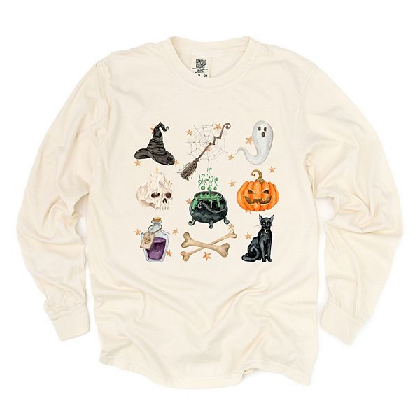 

Футболка с длинным рукавом Halloween chart stars Simply Sage Market, Ivory, Зеленый, Футболка с длинным рукавом Halloween chart stars Simply Sage Market, Ivory