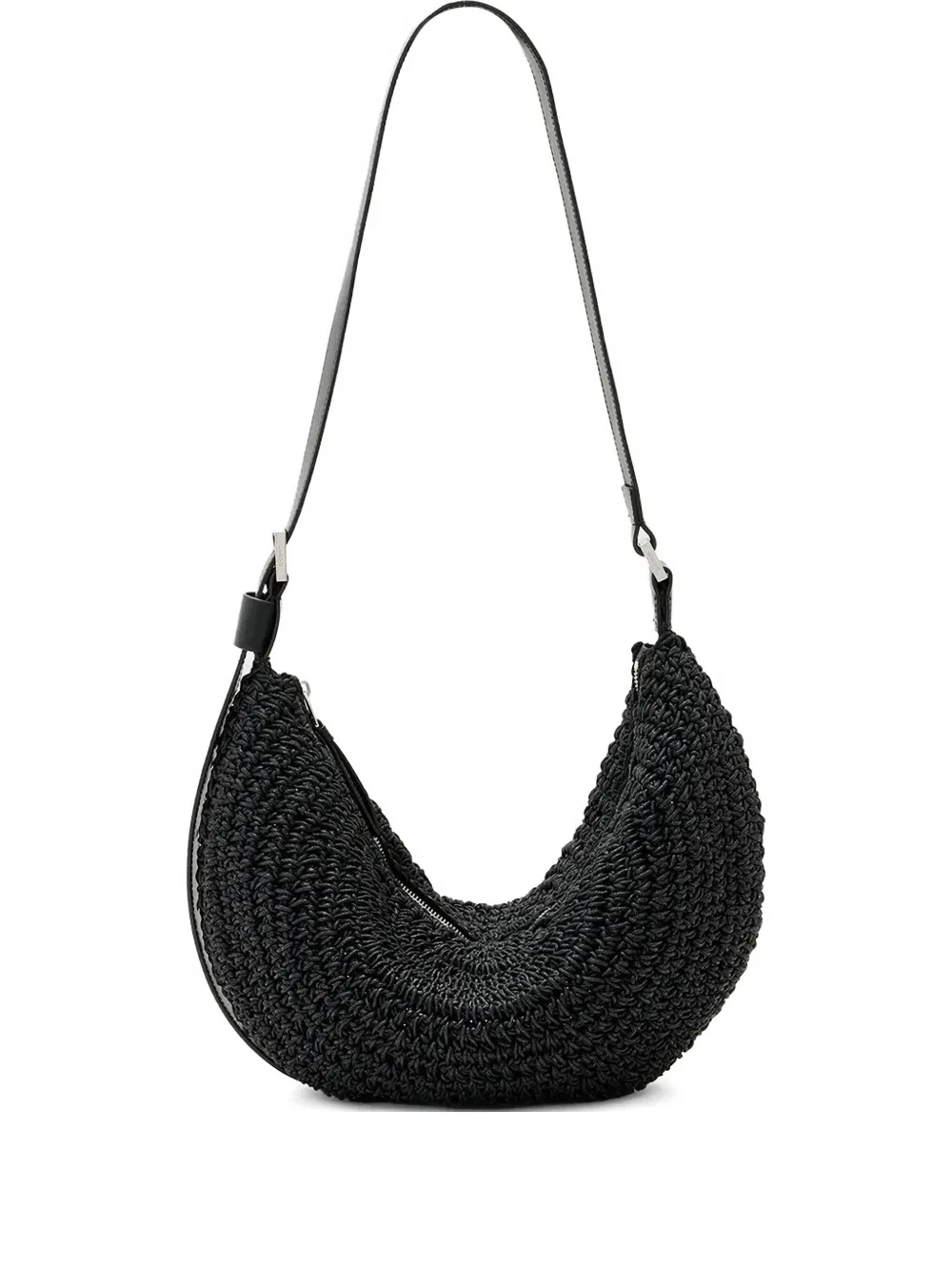 

Сумка на плечо в технике кроше AllSaints, черный