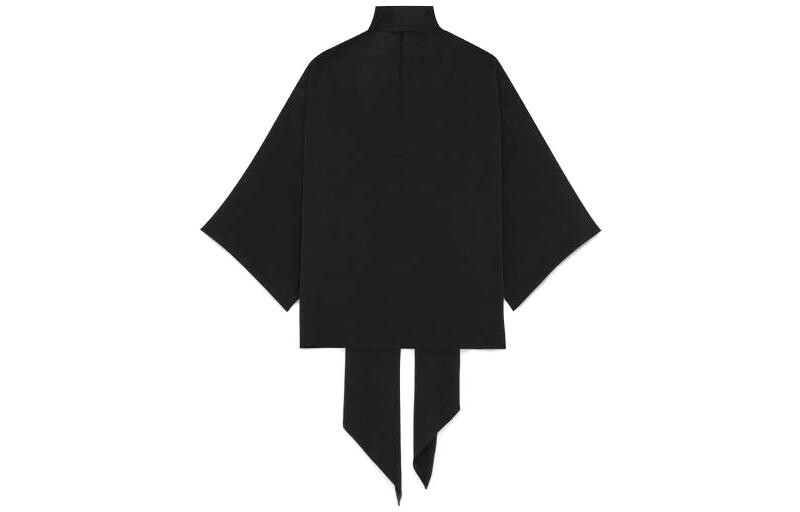 SAINT LAURENT Женская рубашка, цвет Black — фото 4