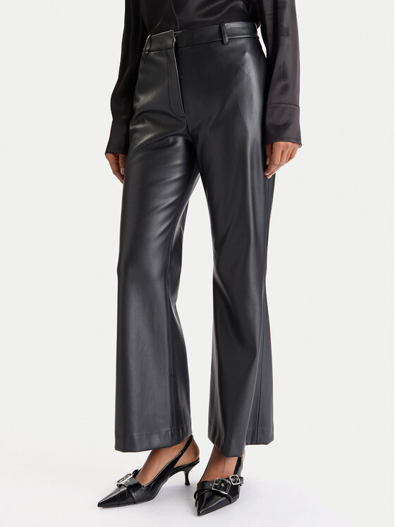 

Брюки из искусственной кожи flare fit Hamunelle-1 50546824 Hugo, черный